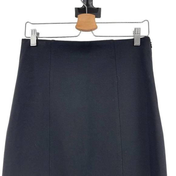 Vince‎ Ribbed Ponte Knit Pencil Skirt in Black Size 8 - Picture 3 of 9
